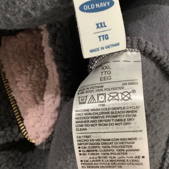 Old Navy Fleece Quarter  Zip fits XL best - Picture 4 of 4